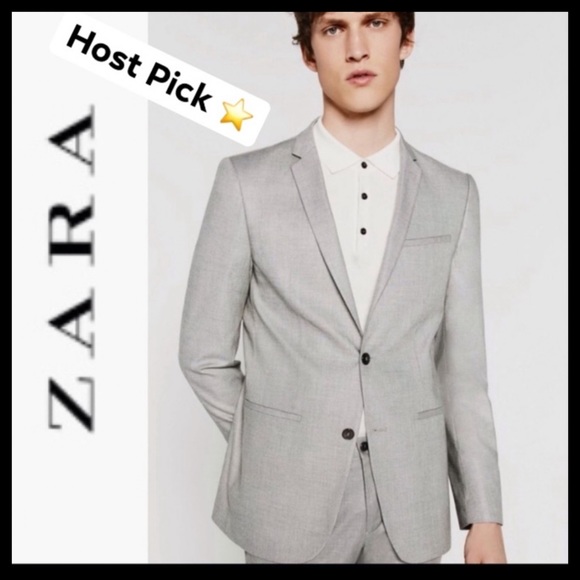 ⭐️HP⭐️ZARA Man Collection Textured Weave Jacket - Picture 2 of 9